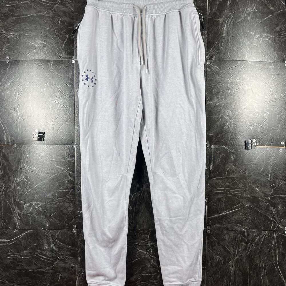Under Armour Men's Grey Fleece Sweatpants Jogger Large